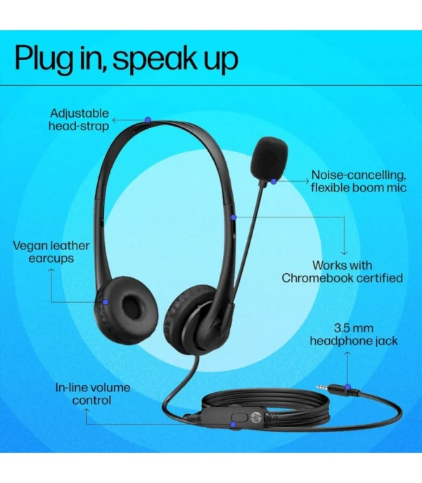 Hp Stereo 3.5Mm G2 Wired Over Ear Headphones