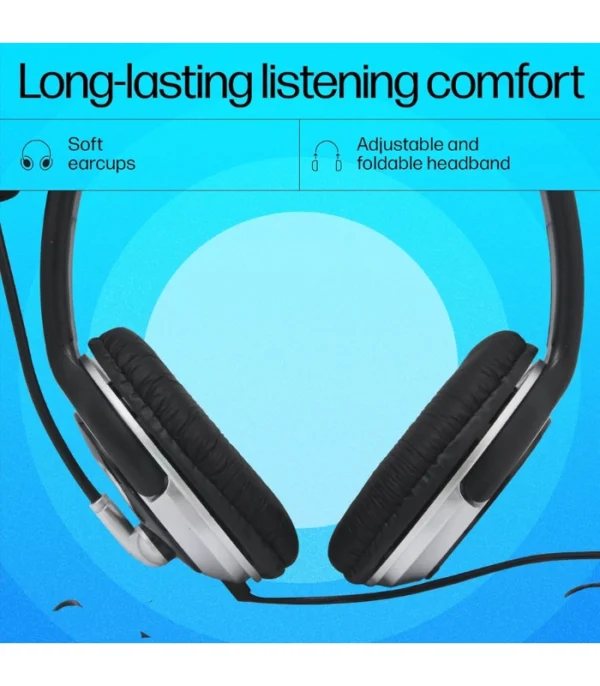 Hp Wired On Ear Headphones With Mic - Image 5