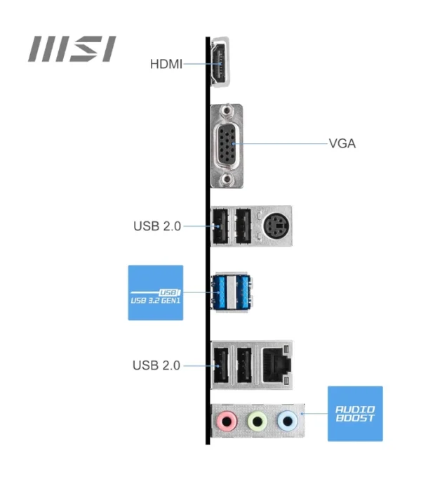 MSI PRO H610M-E DDR4 Motherboard