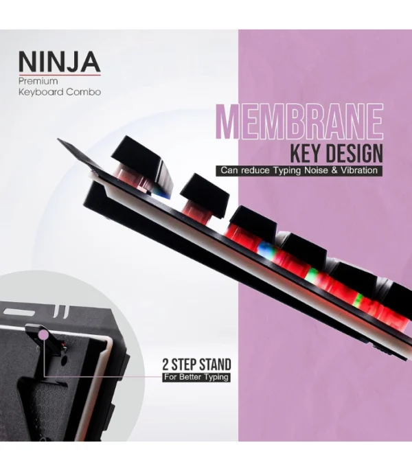 Zebion Ninja Gaming Keyboard and Mouse Combo - Image 4