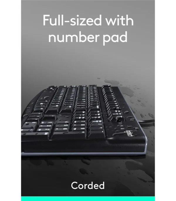Logitech MK120 Wired USB Keyboard and Mouse Set