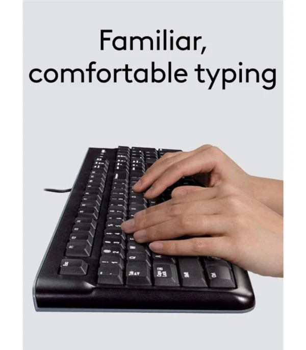 Logitech MK120 Wired USB Keyboard and Mouse Set