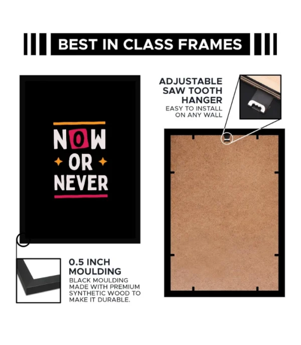 Now or Never Motivational Wall Poster